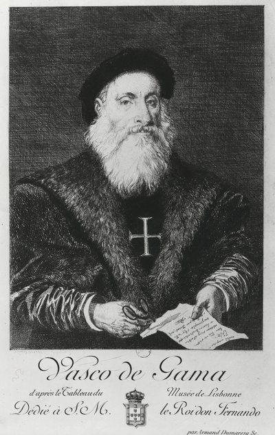 Porträt von Vasco da Gama (1469-1524) von Charles Edouard Armand Dumaresq
